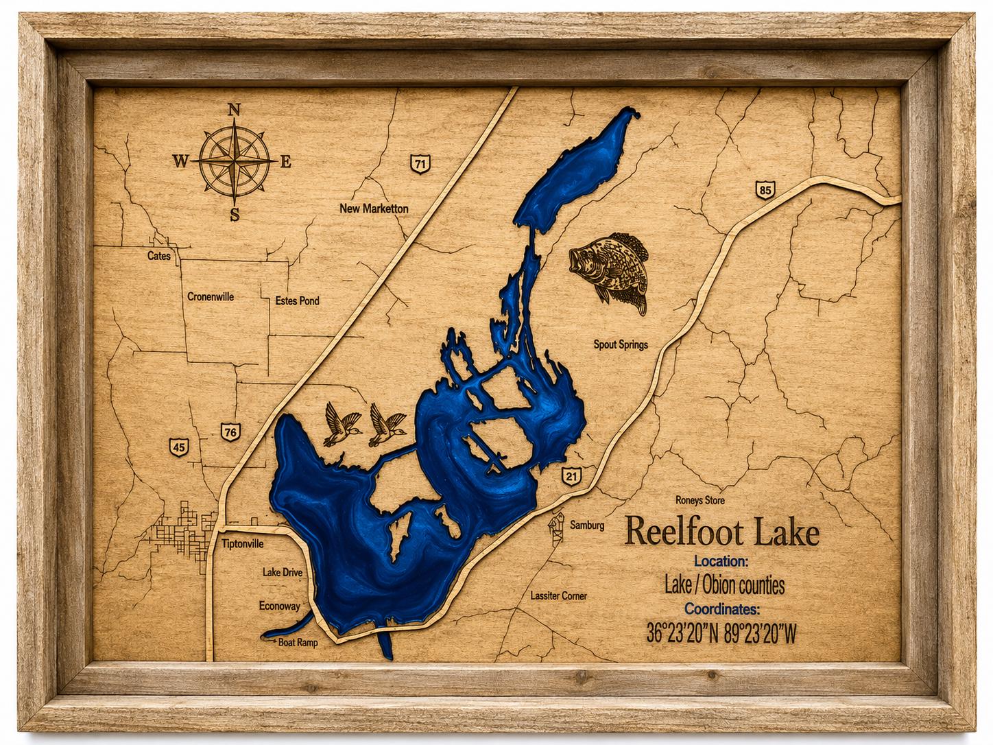 Custom Epoxy Lake Map, Personalized Wood and Resin Map, Custom Lake Wall  Art 3D Lake House Decor, Anniversary or Fishing Gift