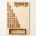 Handmade Wooden Dominoes Game Set with Storage Box, Family Game Night Gift, Classic Tabletop Game, Wooden Domino Set