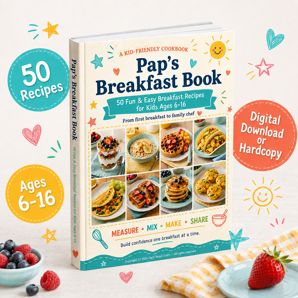 Pap's Breakfast Book - Spiral Bound