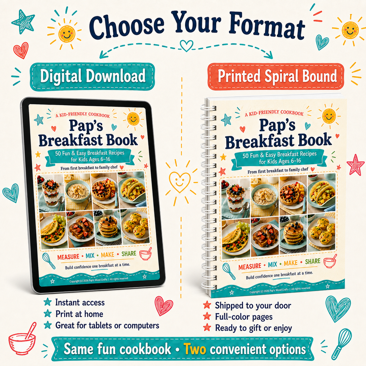 Pap's Breakfast Book - Spiral Bound