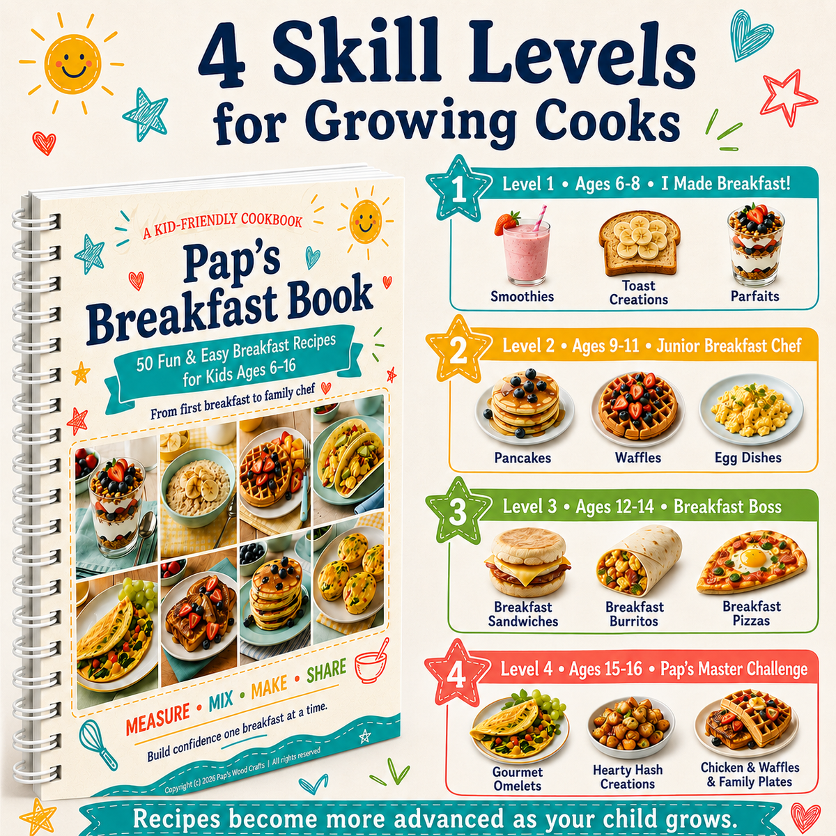 Pap's Breakfast Book - Spiral Bound