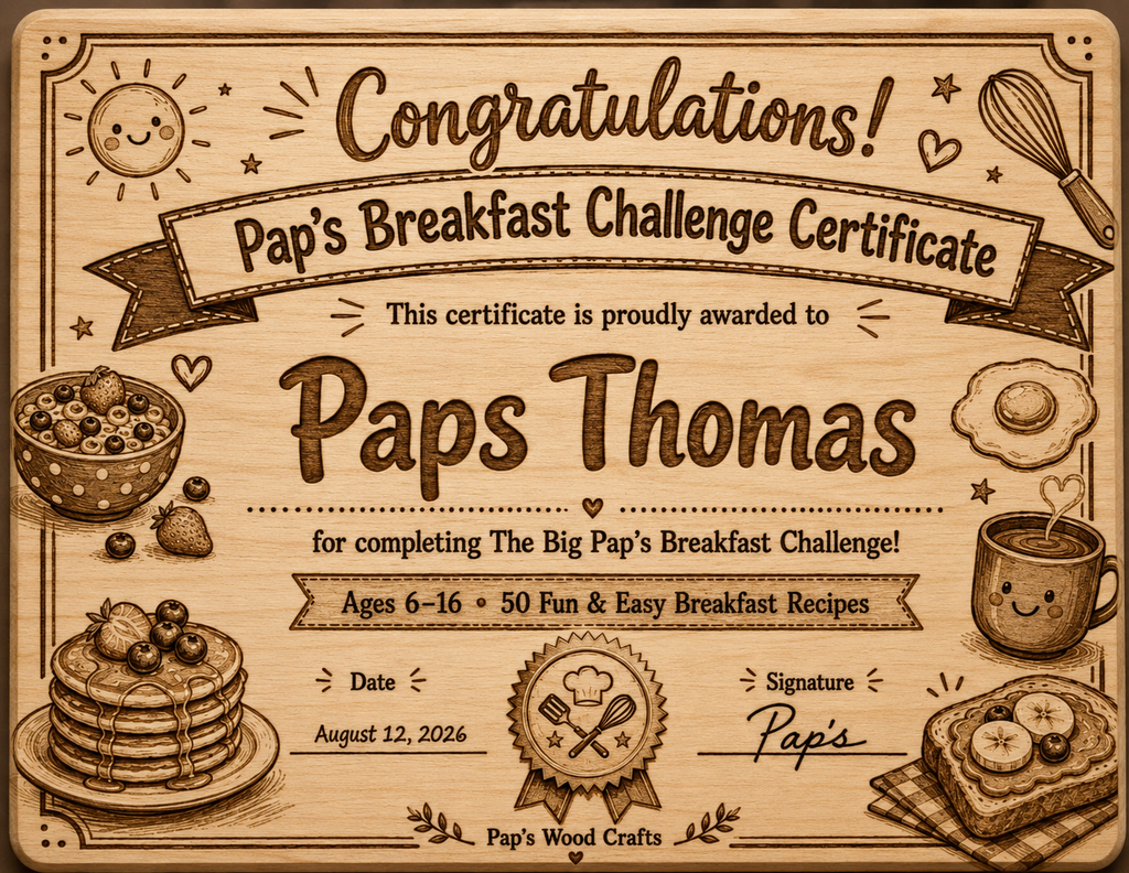 Pap's Breakfast Book - Spiral Bound