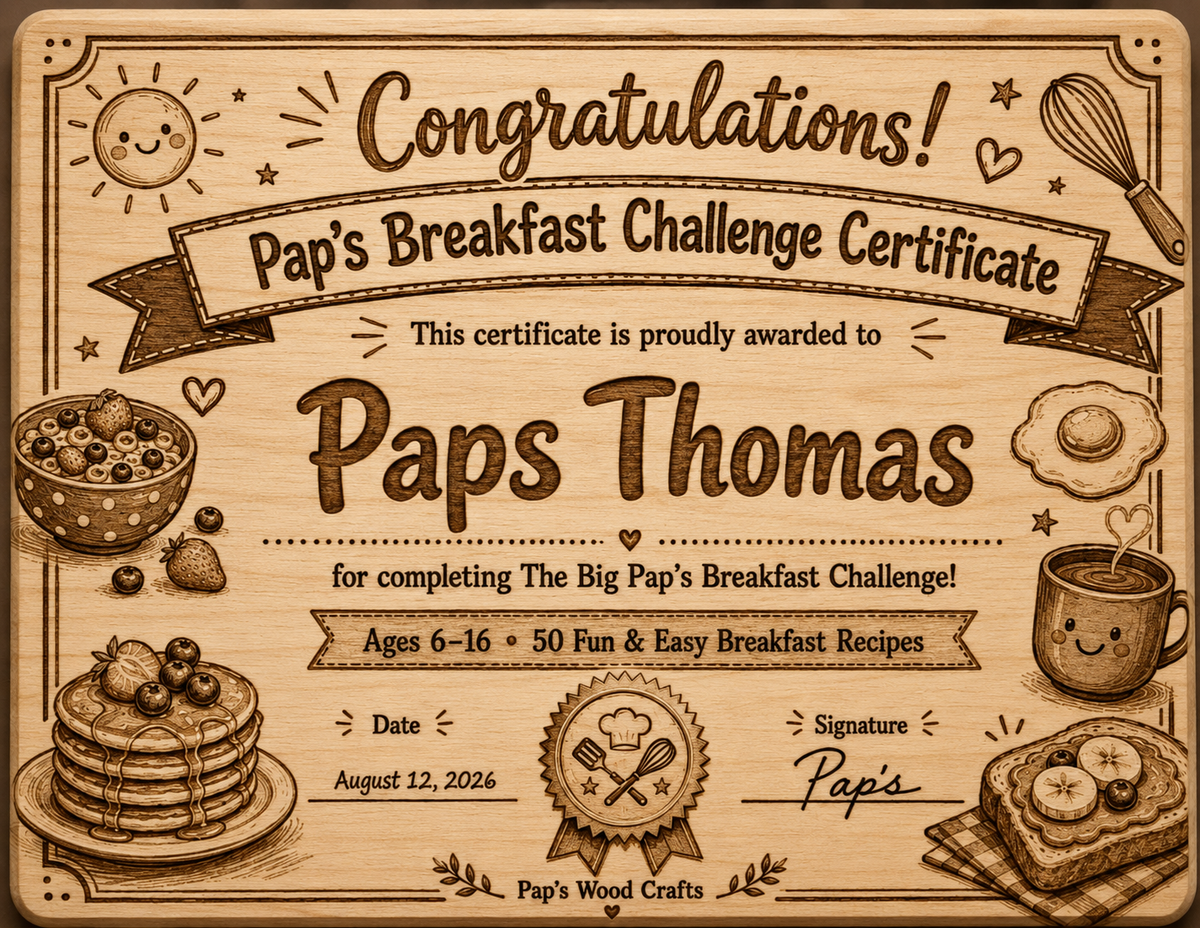 Pap's Breakfast Book - Spiral Bound