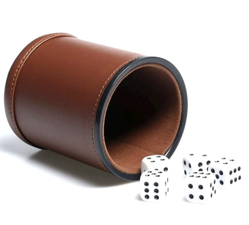 Leatherette Dice Cup | Custom Dice Cup for Farkle, Yahtzee & Bunco | Dice Shaker | Game Night Gift | Multiple Colors
