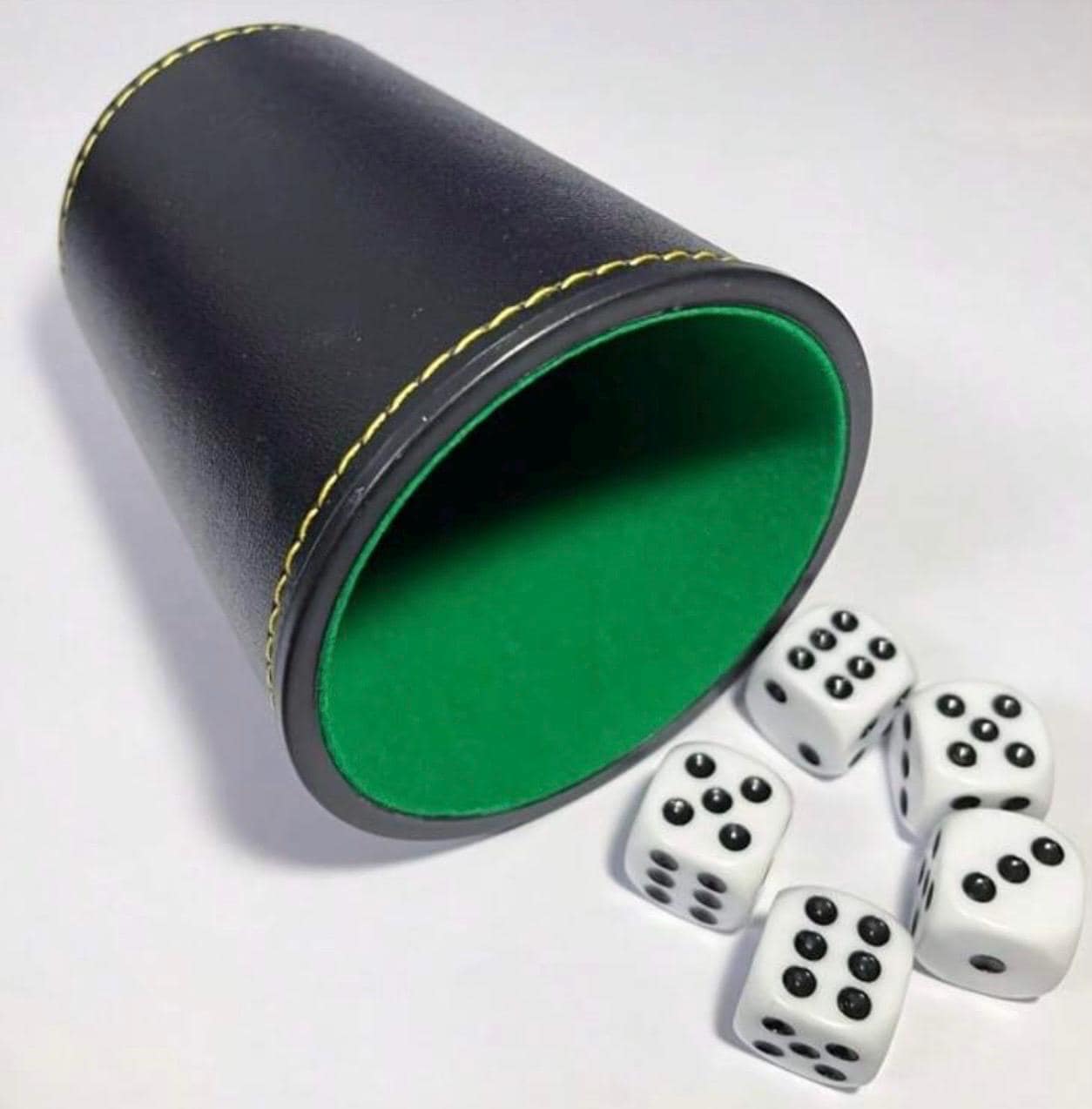 Leatherette Dice Cup | Custom Dice Cup for Farkle, Yahtzee & Bunco | Dice Shaker | Game Night Gift | Multiple Colors
