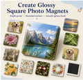 Custom 2" x 2" Square Fridge Magnet – Personalized Photo, Logo or Design Magnet